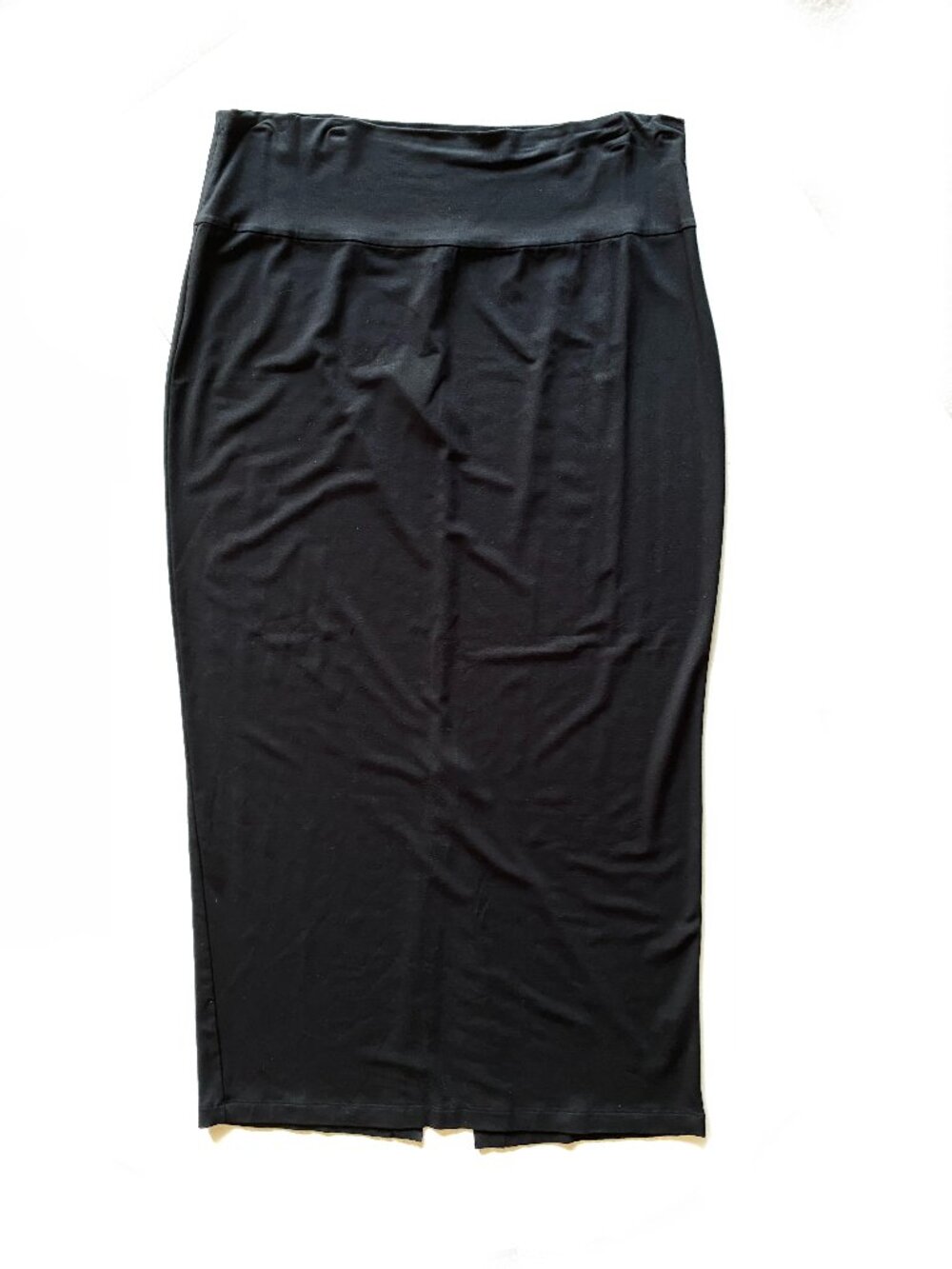 NWT ($138) Eileen Fisher Maxi Pull on Skirt Black Size XL